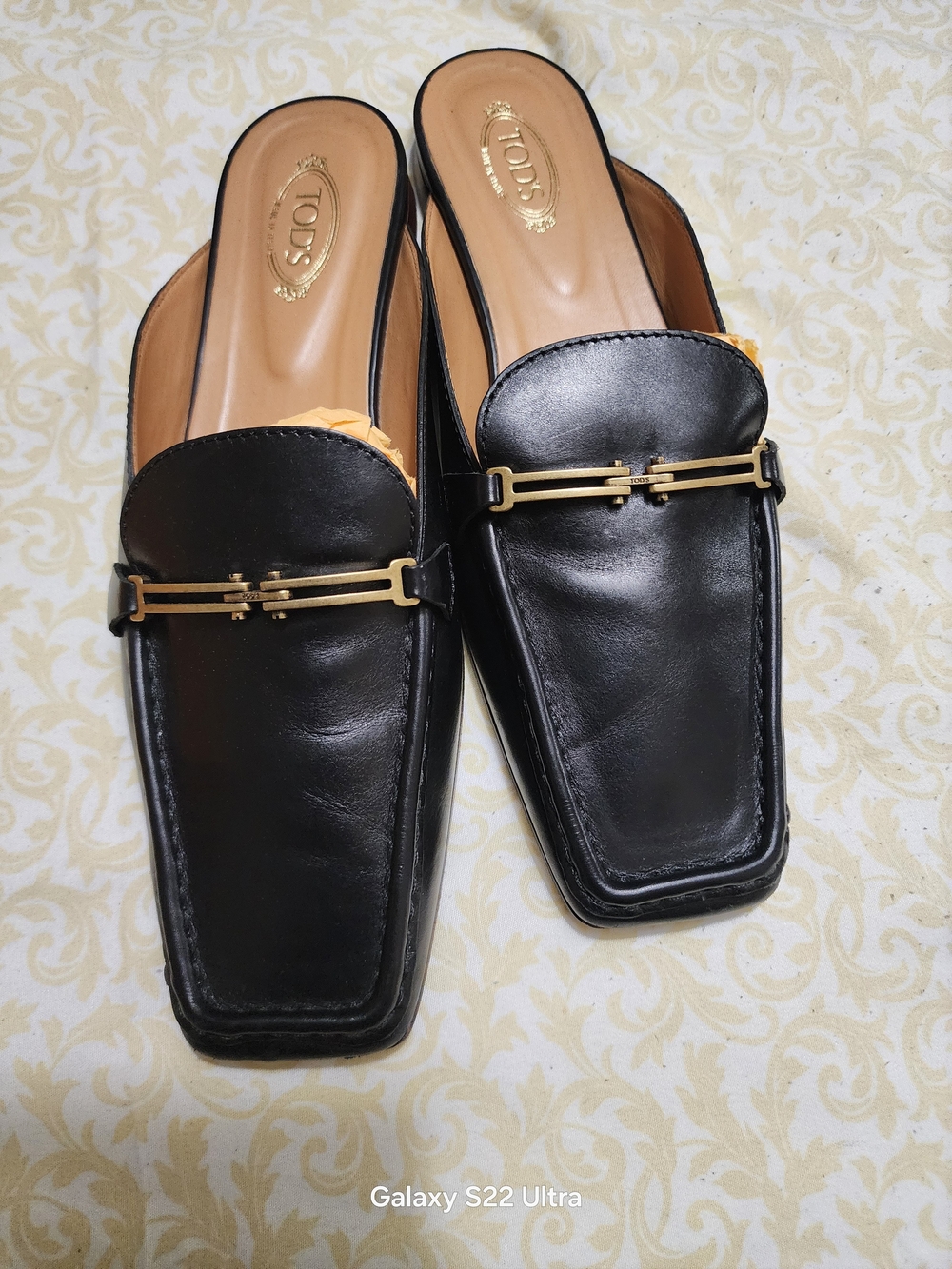 Tod's Women's Black Leather Mules